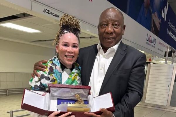 Cover Art For Leleti Khumalo shares heartfelt moment with President Ramaphosa after international award win