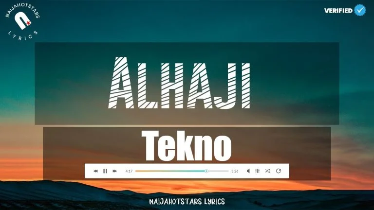 Cover Art For Alhaji Lyrics by Tekno
