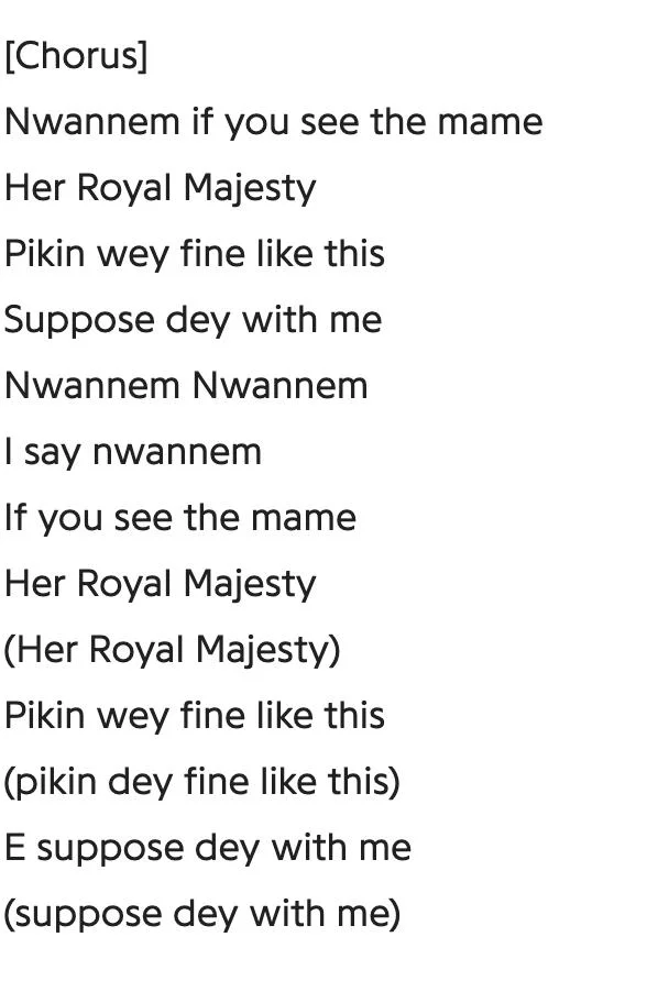 Cover Art For Majesty Lyrics by Peruzzi