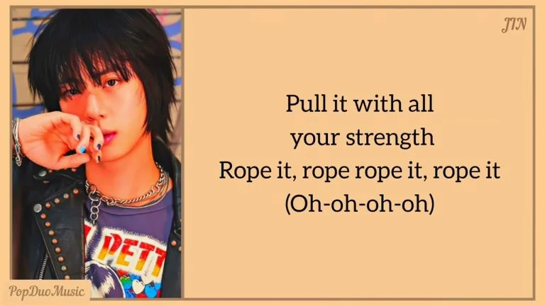 Cover Art For Rope It (English) Lyrics by Jin (of BTS)
