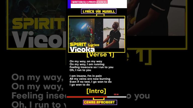 Cover Art For Spirit Lyrics by Vicoka
