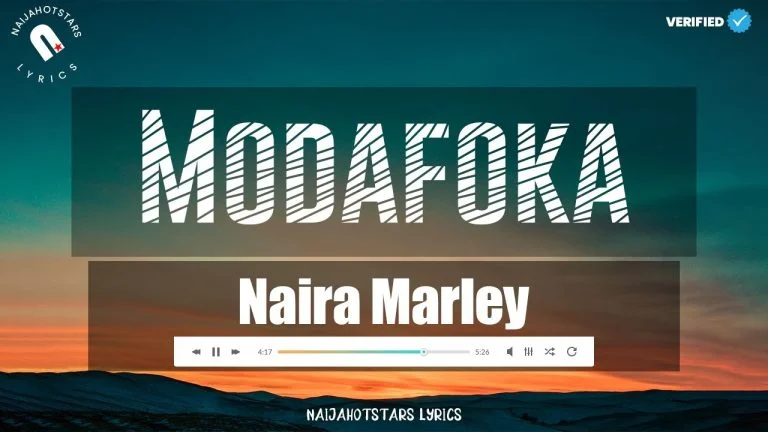 Cover Art For Modafoka Lyrics by Naira Marley