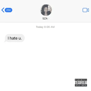 Cover Art For SZA – I Hate U
